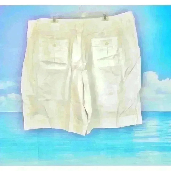 NWT MASSIO Womans WHITE Cuff Hem STRETCH Cotton Blend PLUS SIZE 24w XXXL 3x - Picture 2 of 3